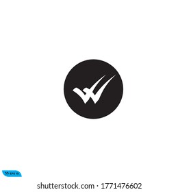 check mark icon design vector illustration template