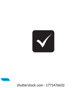 check mark icon design vector illustration template