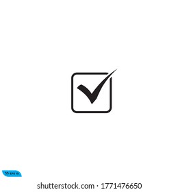 check mark icon design vector illustration template