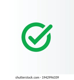 check mark icon design vector for multiple use   