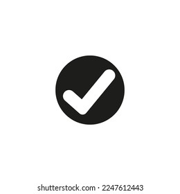 check mark icon design vector illustration