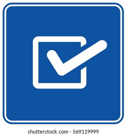 Check mark icon design,clean vector