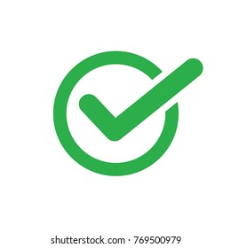Check mark icon design,vector