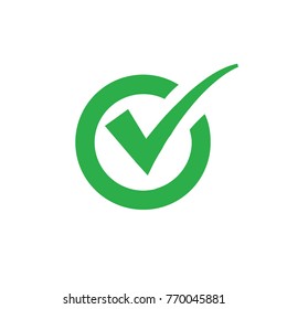 Check mark icon design,vector