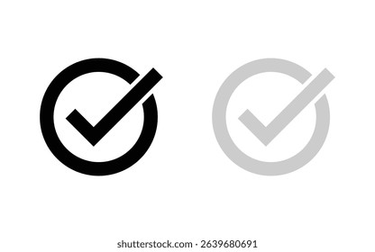 Check Mark Icon editable vector.