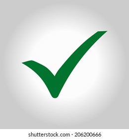 Check mark icon. Flat design style. Vector EPS 10.