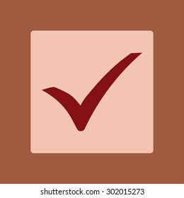 Check mark icon. Flat design style. Vector EPS 10.