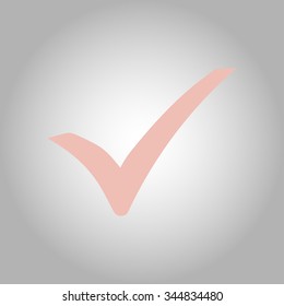 Check mark icon. Flat design style. Vector EPS 10.