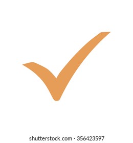 Check mark icon. Flat design style. Vector EPS 10.