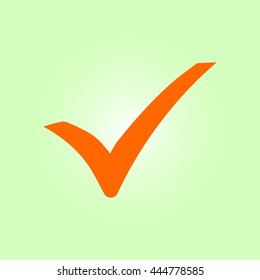 Check mark icon. Flat design style. Vector EPS 10.