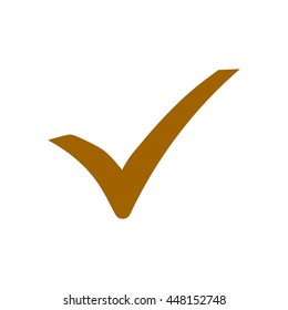 Check mark icon. Flat design style. Vector EPS 10.