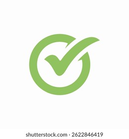 check mark icon flat vector