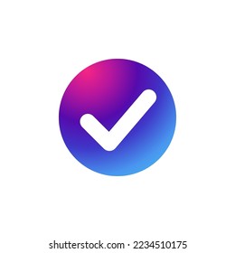 Markieren Sie das Symbol mit Farbverlauf-violettem Effekt.
