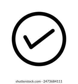 Häkchensymbol Ideal für Genehmigung- und Überprüfungsdesigns