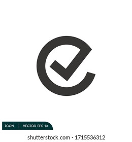 marca de verificación icono ilustración elemento de diseño vectorial eps 10