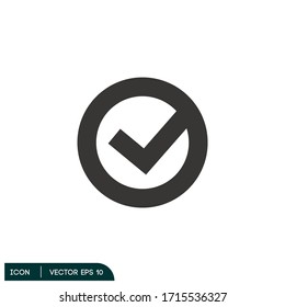 marca de verificación icono ilustración elemento de diseño vectorial eps 10