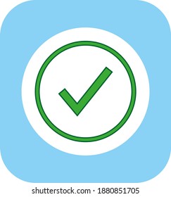 Check mark icon. illustration for web and mobile design.