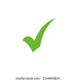 Check mark icon isolated on white background