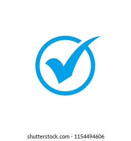 Check mark icon isolated on white background