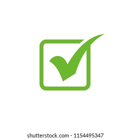 Check mark icon isolated on white background