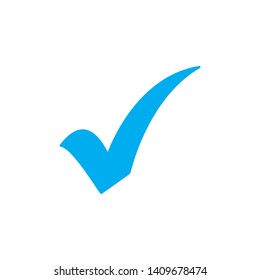 Check mark icon isolated on white background