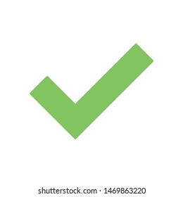 Check mark icon isolated on the white background