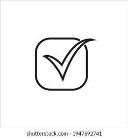Marcar icono aislado en fondo blanco. símbolo de marca.