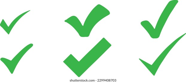 check mark icon isolated on white background