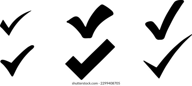 check mark icon isolated on white background