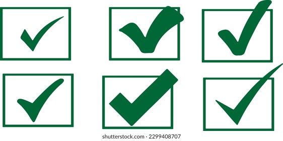 check mark icon isolated on white background
