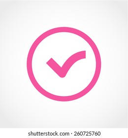 Check mark Icon Isolated on White Background 