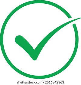 check mark icon isolated on white background. check box icon.	