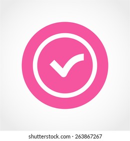 Check mark Icon Isolated on White Background
