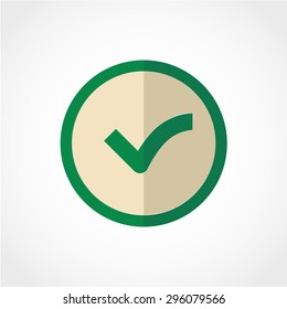 Check mark Icon Isolated on White Background