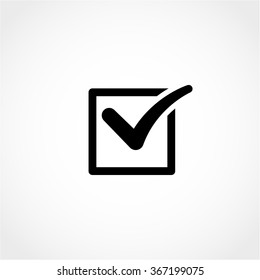 Check Mark Icon Isolated on White Background