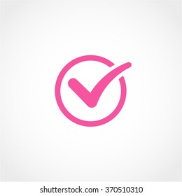 Check Mark Icon Isolated on White Background