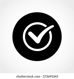 Check Mark Icon Isolated on White Background