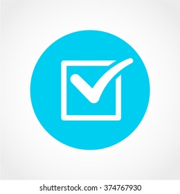 Check Mark Icon Isolated on White Background