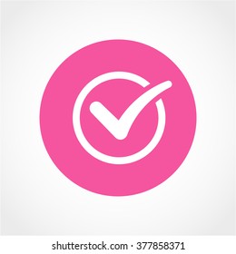 Check Mark Icon Isolated on White Background