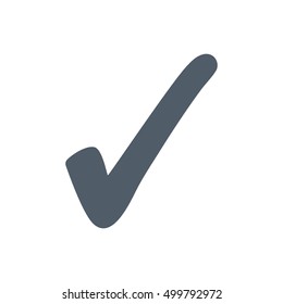 Check mark icon isolated on a white background