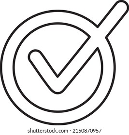 marca Icono línea ilustración vectorial en fondo blanco..eps
