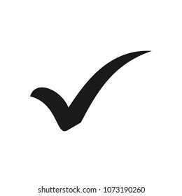 Check mark icon. Check list button icon. Check icon vector. Tick sign