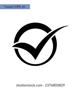 marca de verificación icono logotipo diseño ilustración de plantilla con estilo de moda
