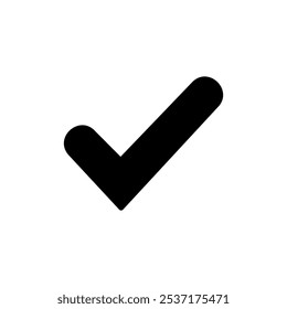 Diseño de logotipo de icono de marca de verificación. Marca de graduación y símbolo