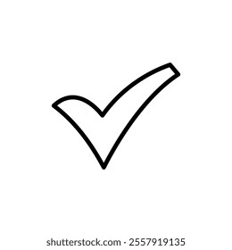 Check mark icon logo design. Tick mark sign and symbol