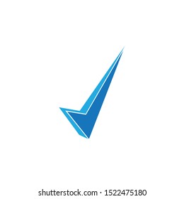 check mark icon logo element illustration.check mark symbol design.check mark conception can be used in web and mobile-vector