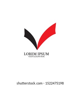 check mark icon logo element illustration.check mark symbol design.check mark conception can be used in web and mobile-vector