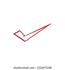 check mark icon logo element illustration.check mark symbol design.check mark conception can be used in web and mobile-vector