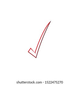 check mark icon logo element illustration.check mark symbol design.check mark conception can be used in web and mobile-vector