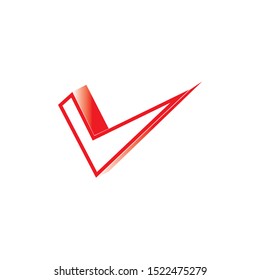 check mark icon logo element illustration.check mark symbol design.check mark conception can be used in web and mobile-vector